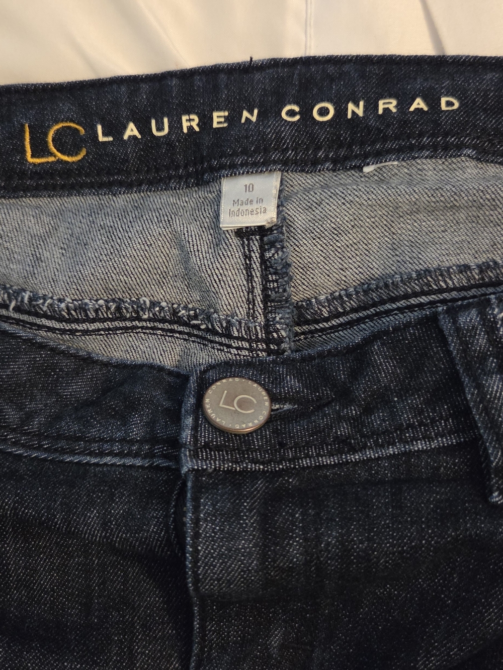 LC Lauren Conrad Dark Blue High-Rise Jeans